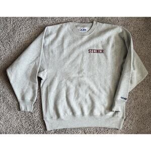 Vintage Team Wearhouse Steiner Dragon Graphic Gray Pullover Sweatshirt Medium